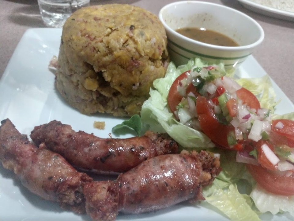 Mofongo with Sausage